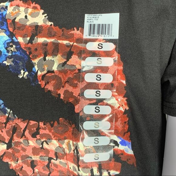 Delta Pro Weight NWT Leopard and Lips Tshirt Short Sleeve  Black… - Picture 7 of 7